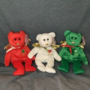 Ty Beanie Babies Gift trio Peace Love Joy